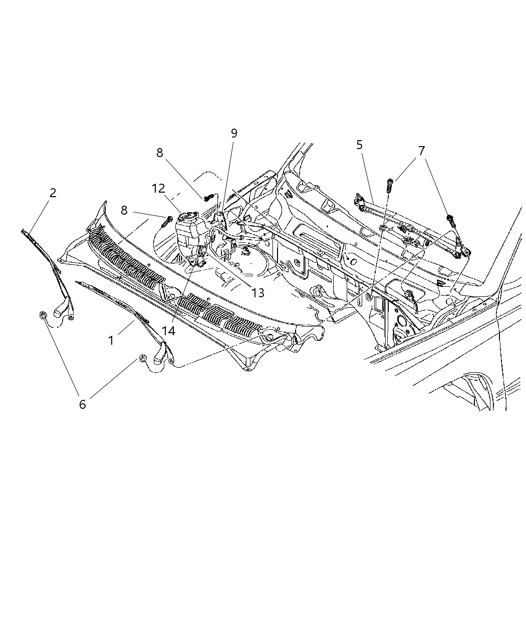 Mopar 55077204AA Hose Washer Reservoir