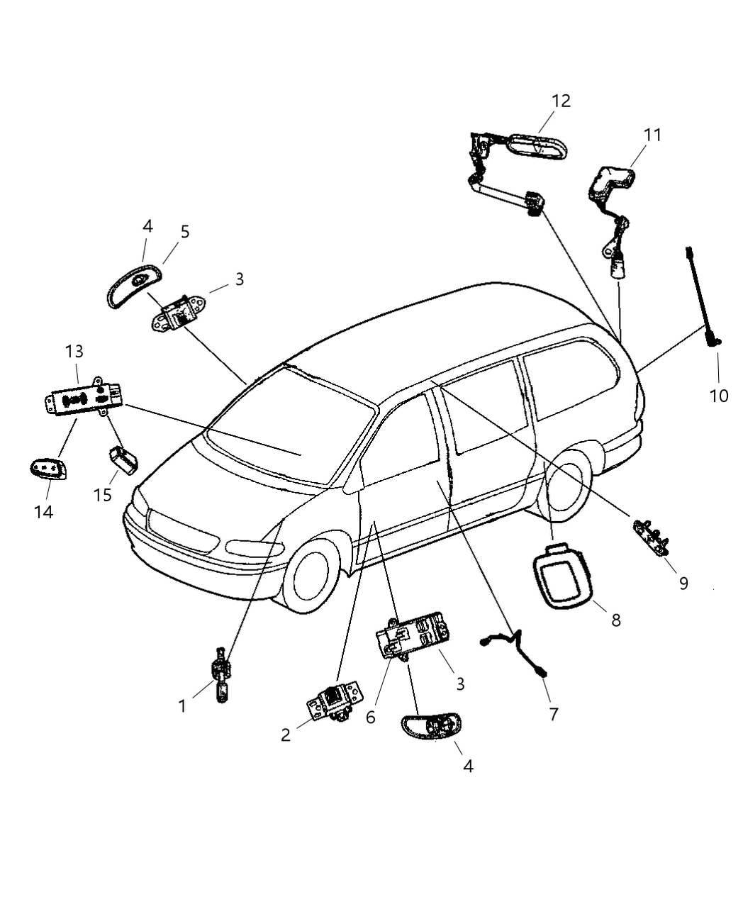 Mopar 4685807AA Switch Key Position
