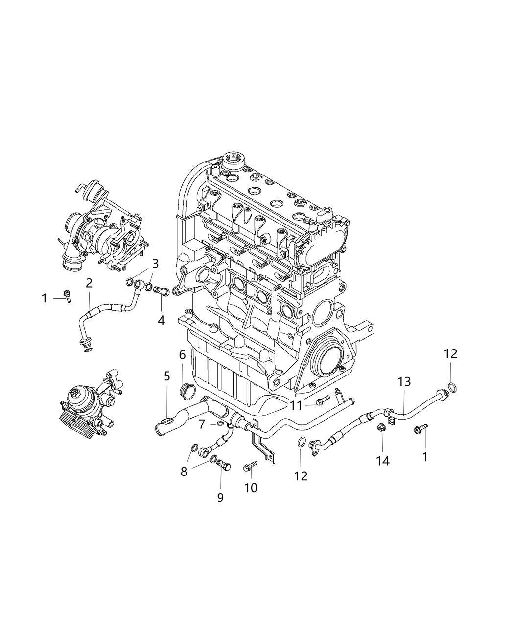 Mopar 6509984AA Bolt Hexagon Flange Head M7X1.00X13.00