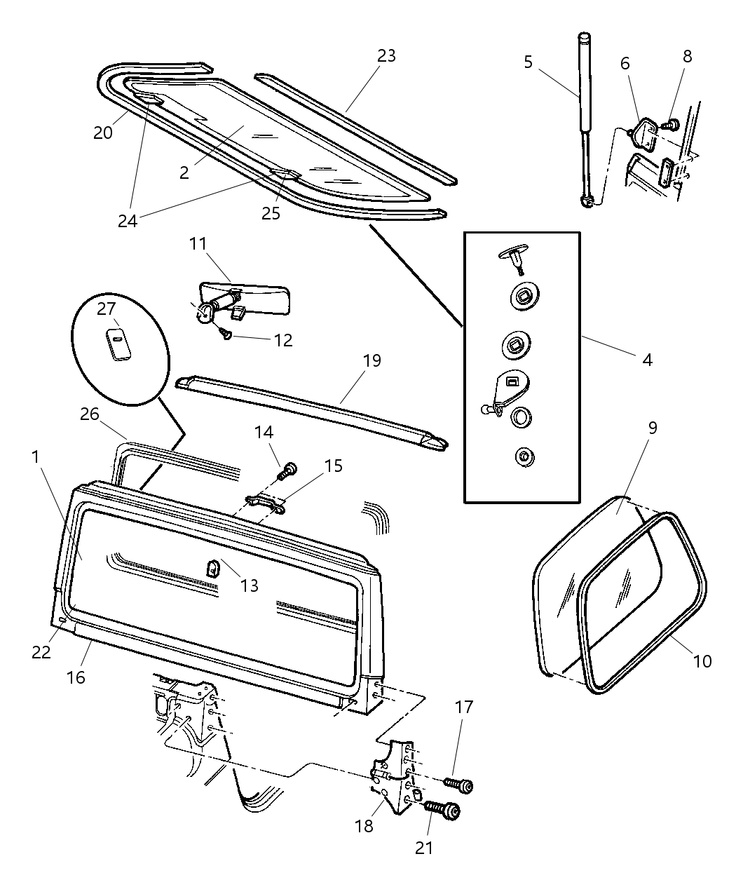 Mopar 5096041AB Backlite