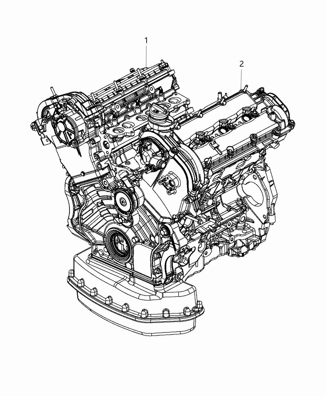 Mopar 68515620AA Long Block