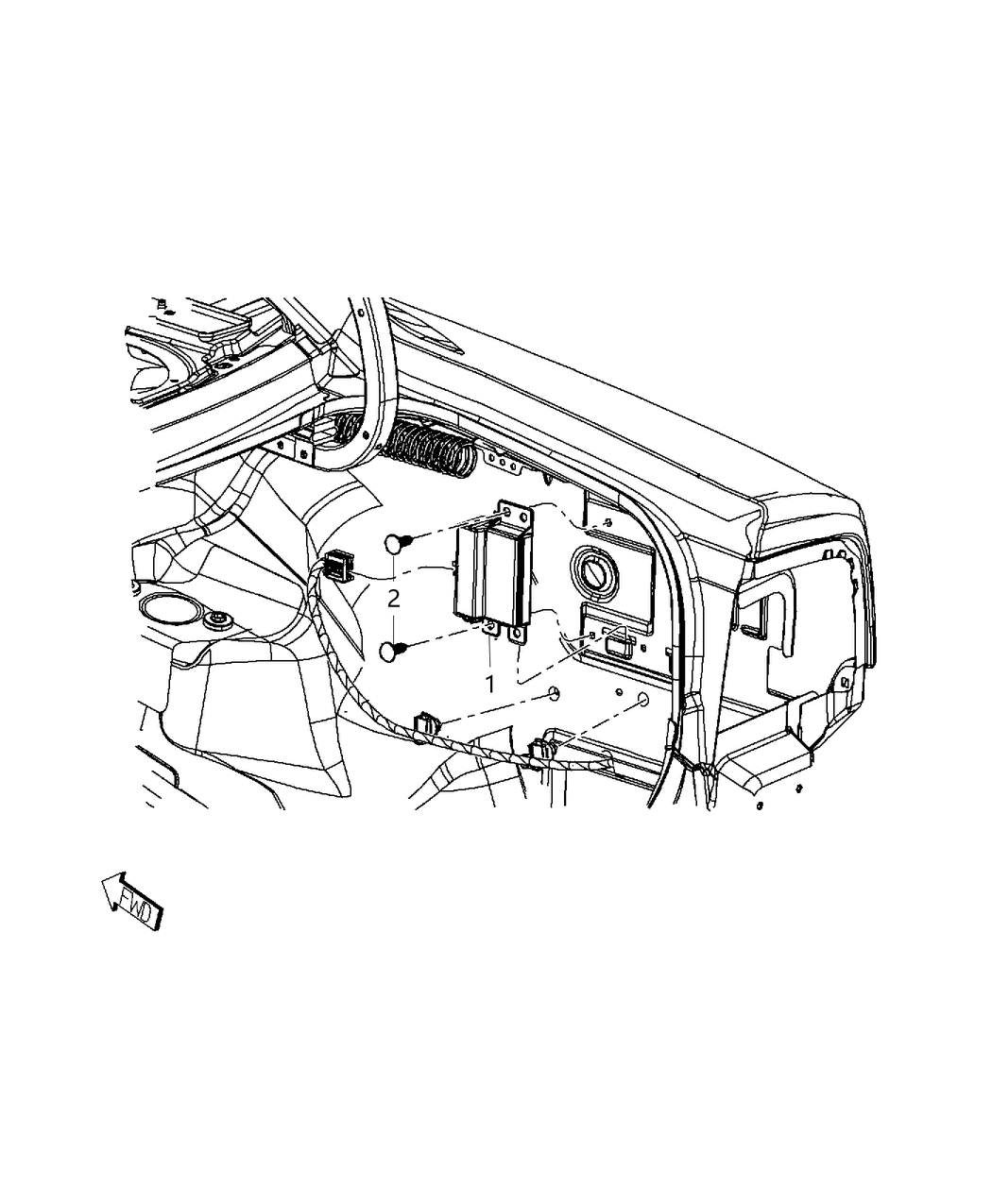 Mopar 68252463AA Module Blind Spot Detection