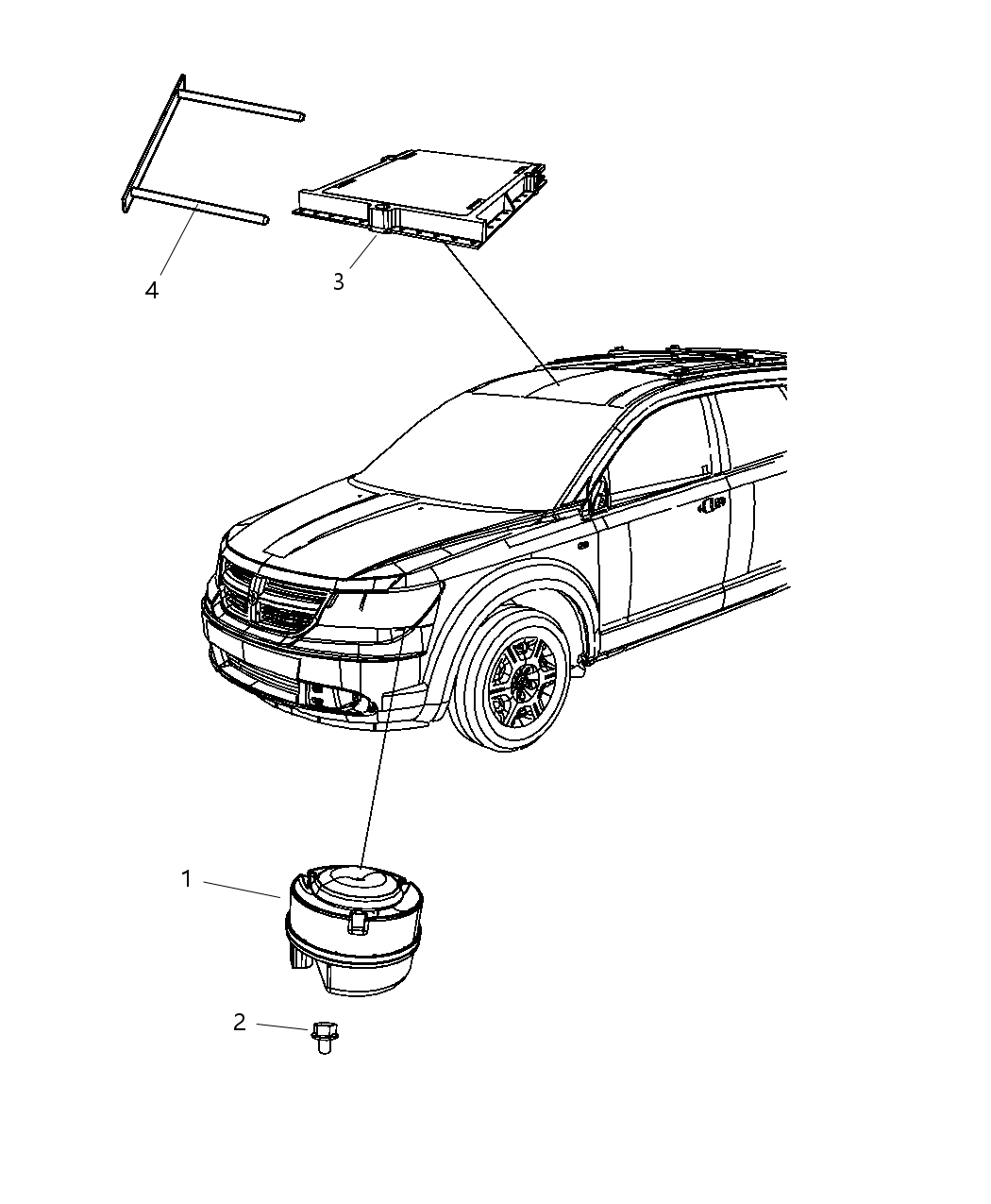 Mopar 68080331AA Module Alarm