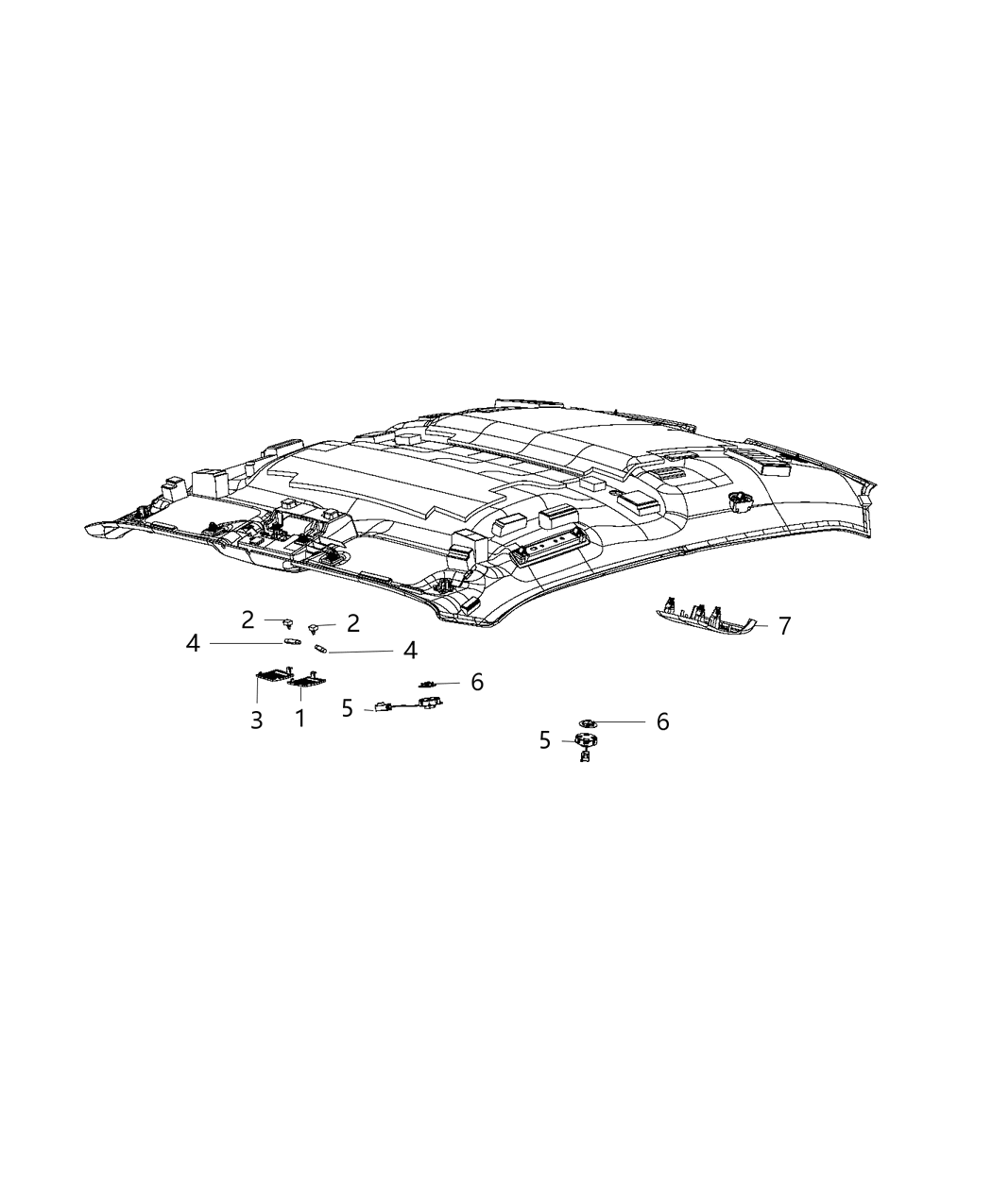 Mopar 5LP41DX9AA Bezel LED