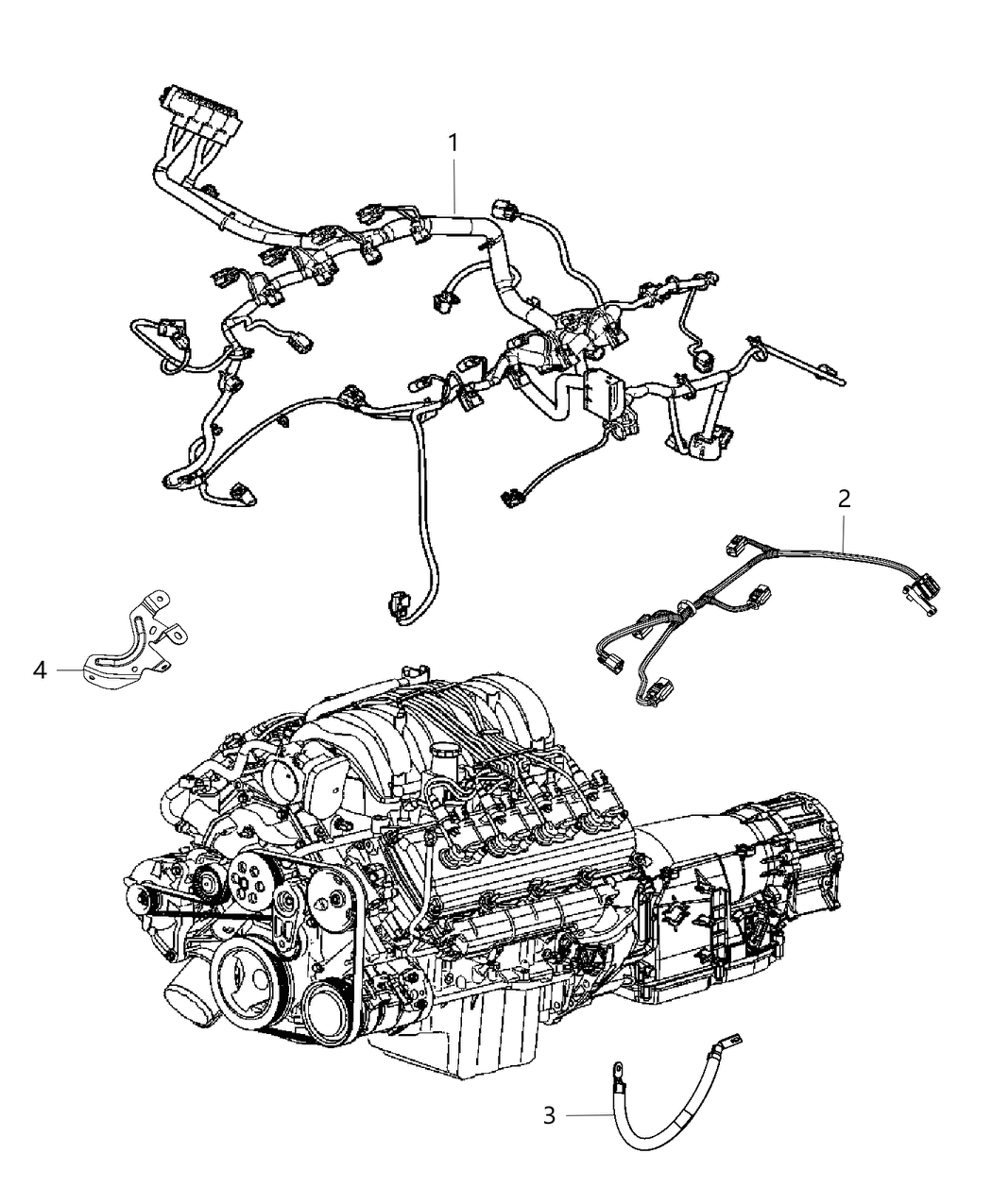 Mopar 68233901AA Bracket Engine Wiring