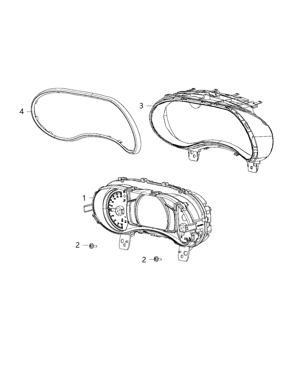 Mopar 68216992AA Visor, Silver