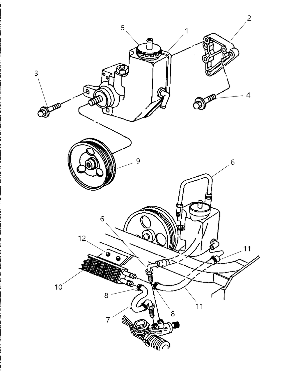 Mopar 4642601 Power Steering Return Hose