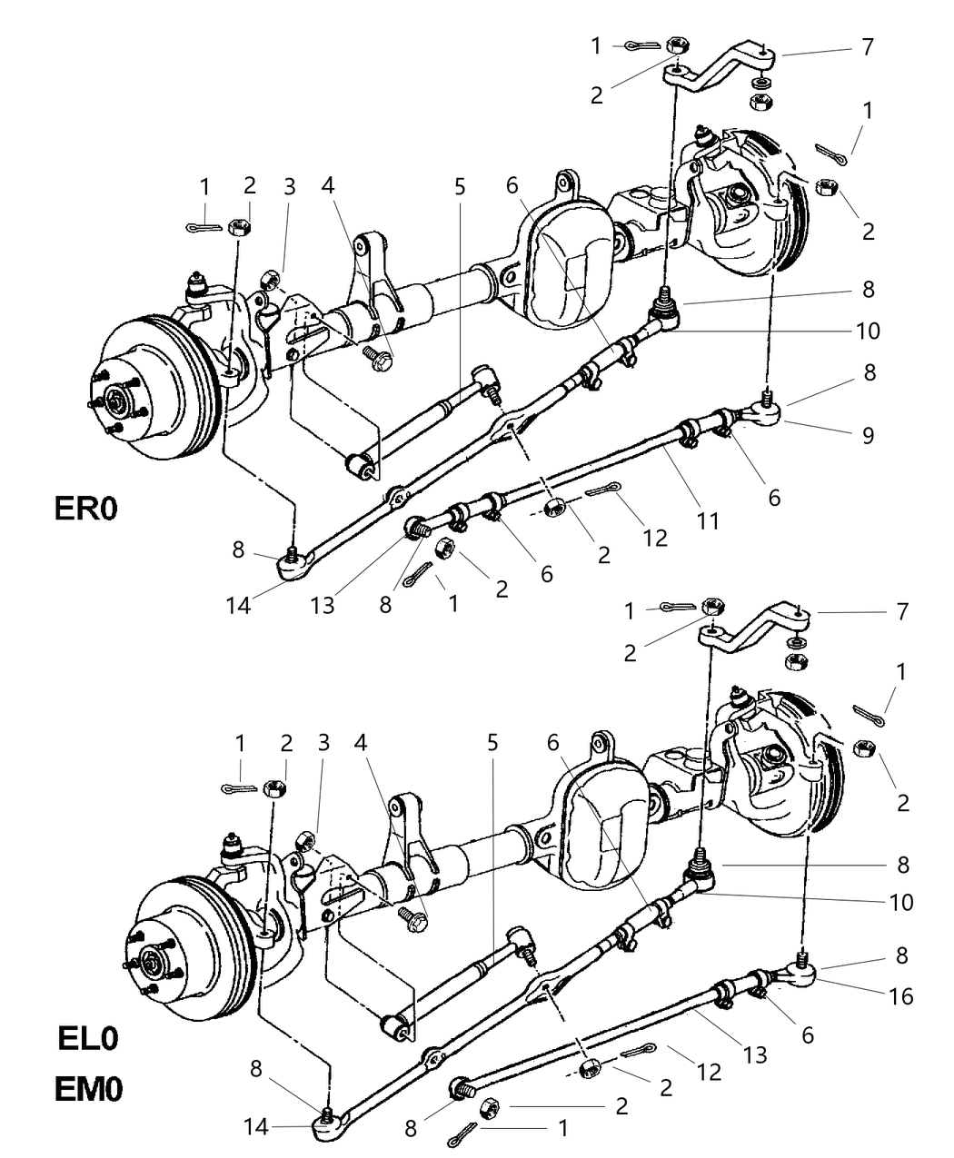 Mopar 2AMTR739AA Tie Rod Kit Outer End