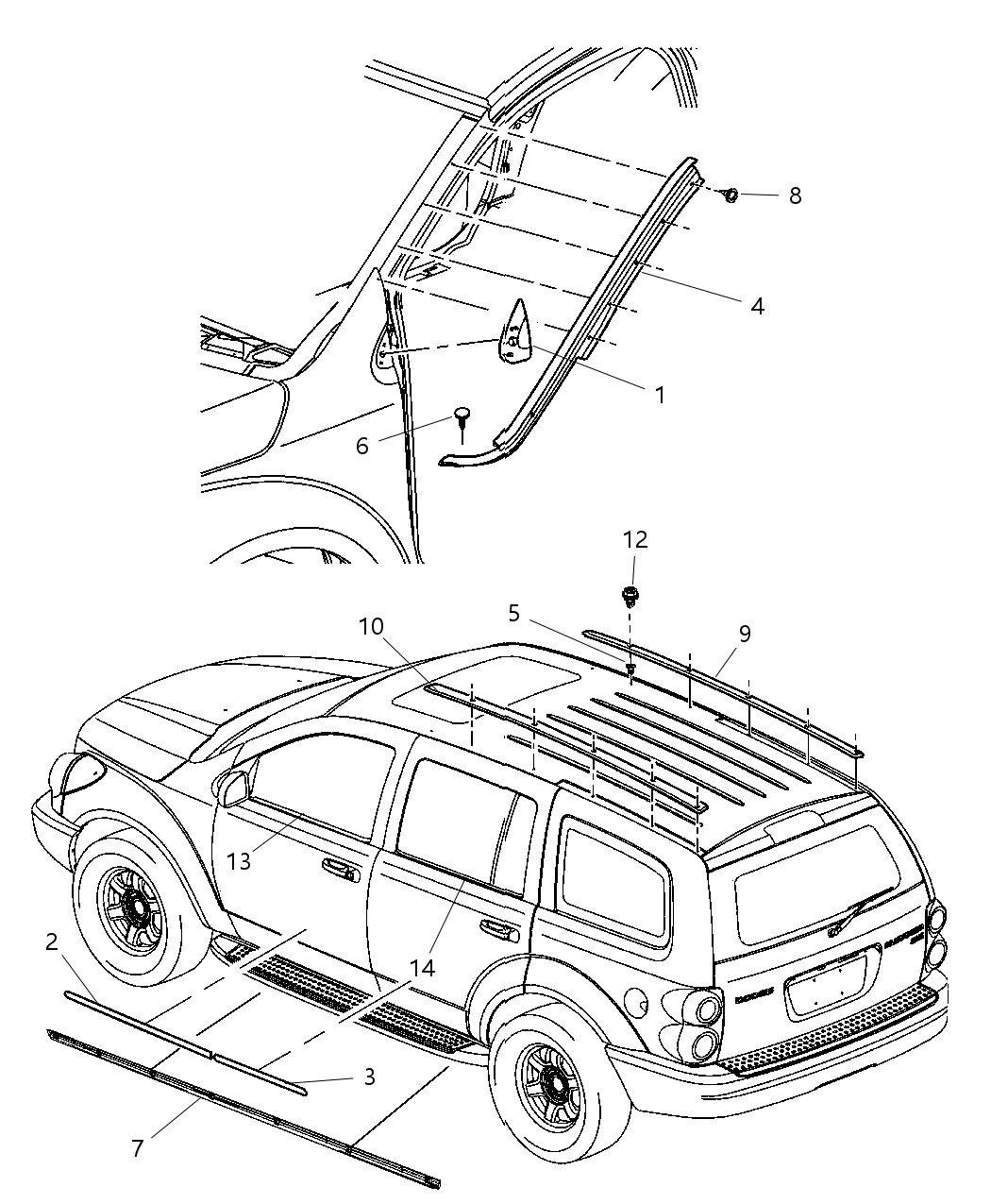 Mopar 68035261AA Base Clip