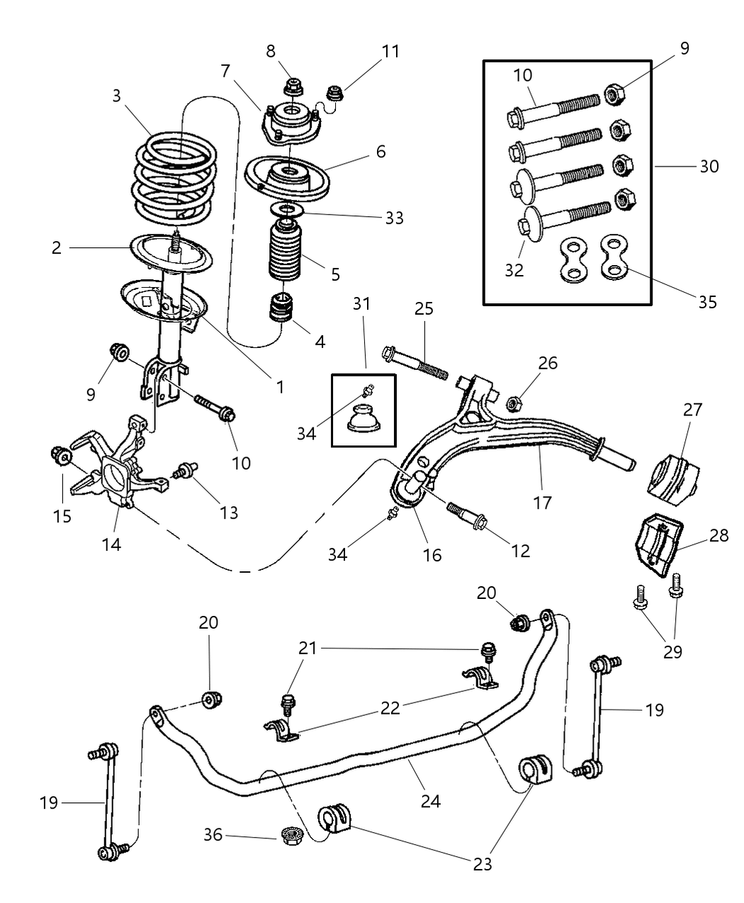 Mopar 4684516 Spring Front Coil