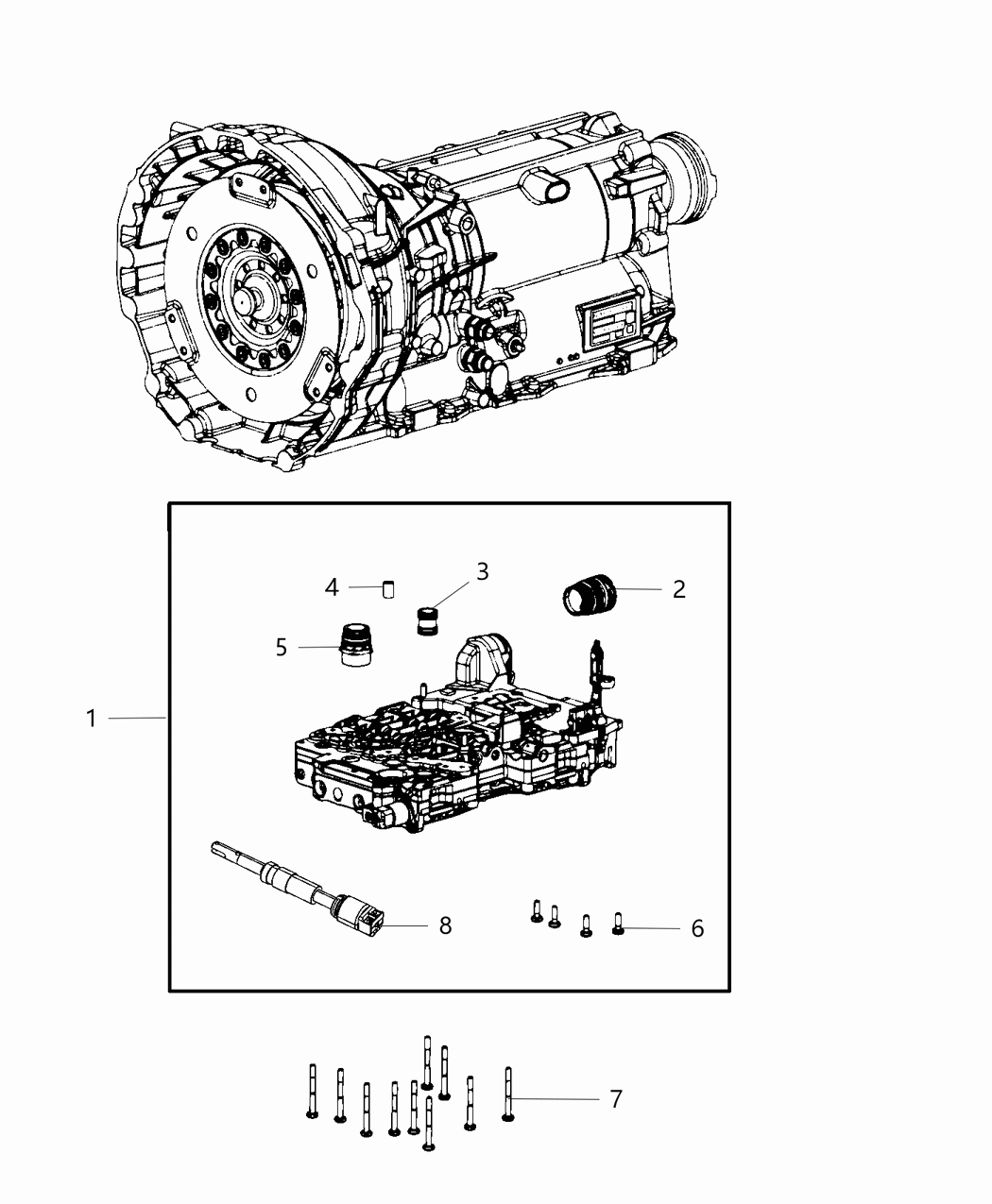 Mopar 68259337AE Valve Body & Control Unit Transmission