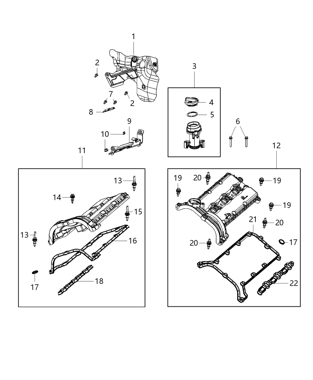 Mopar 5003555AB Oil Filler Tube Bolt
