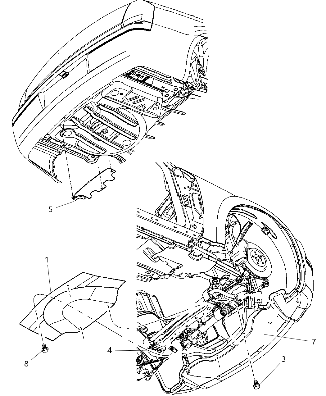 Mopar 4780894AA Silencer Tunnel