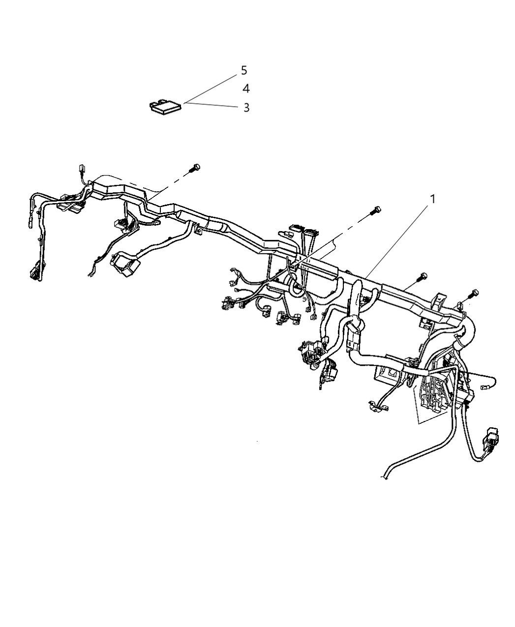 Mopar 56021026AR Wiring Instrument Panel