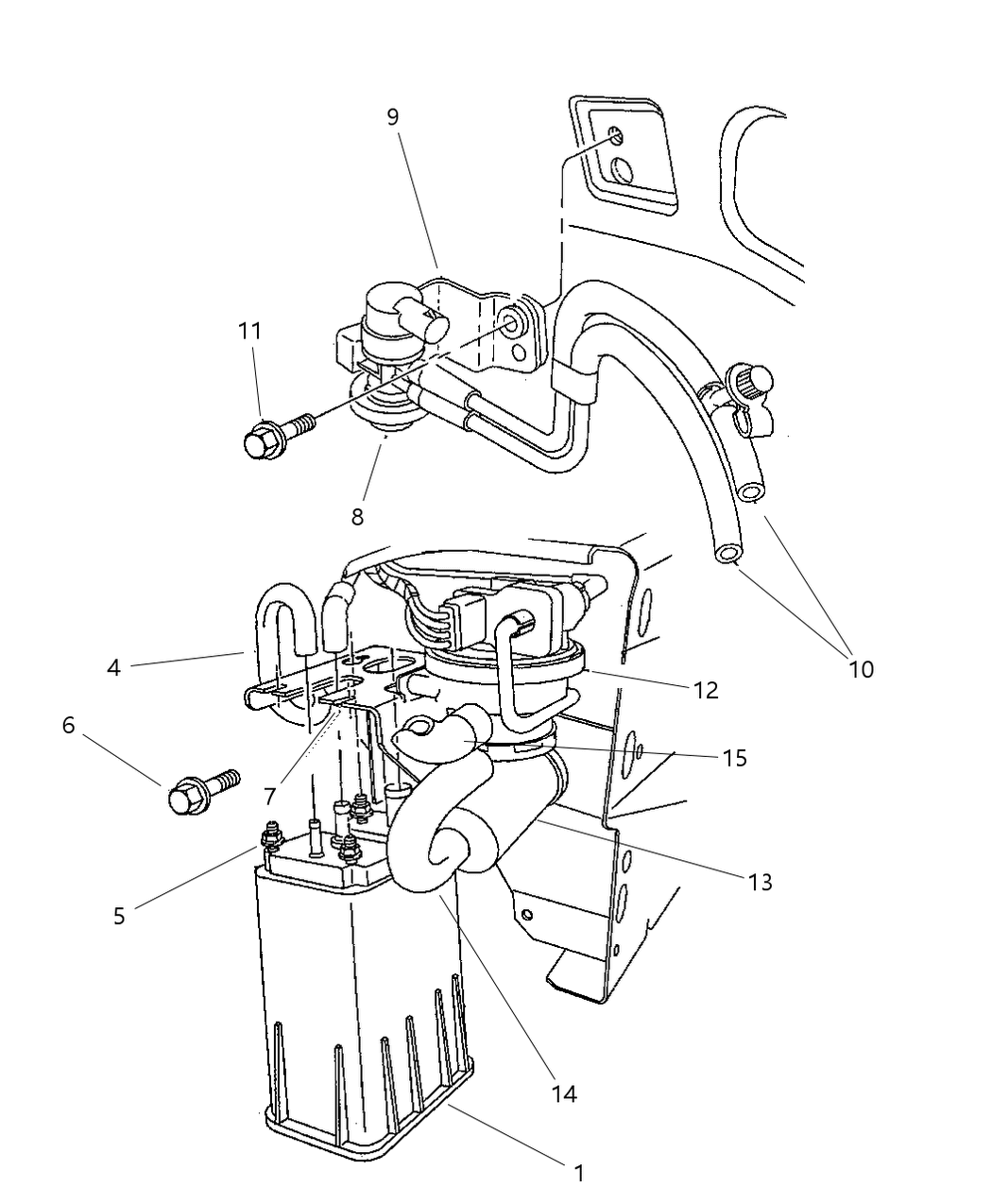 Mopar 4891120 Vapor Hose