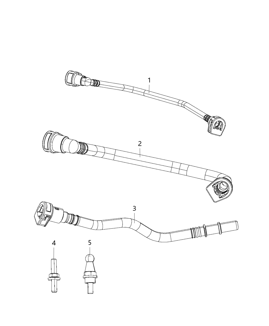 Mopar 68219833AD Tube Fuel Vapor