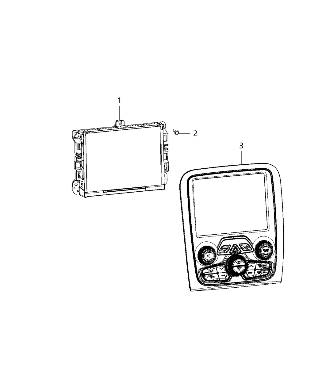 Mopar 5091906AB Center Stack Upper