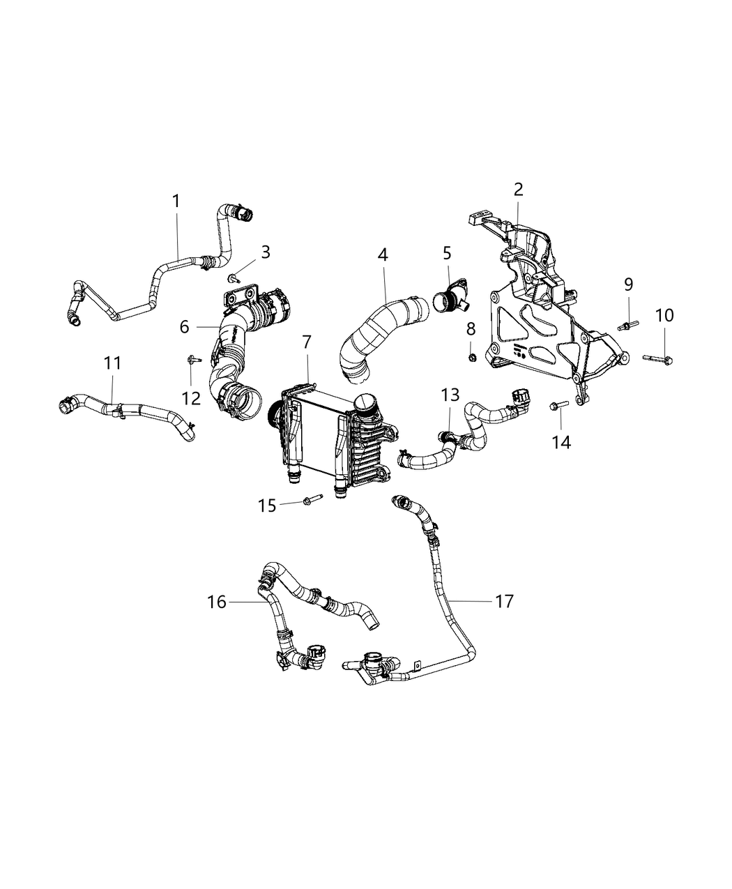 Mopar 68333912AE Hose Coolant
