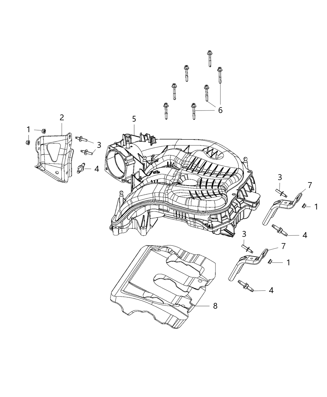 Mopar 4861858AA Bracket Intake Manifold