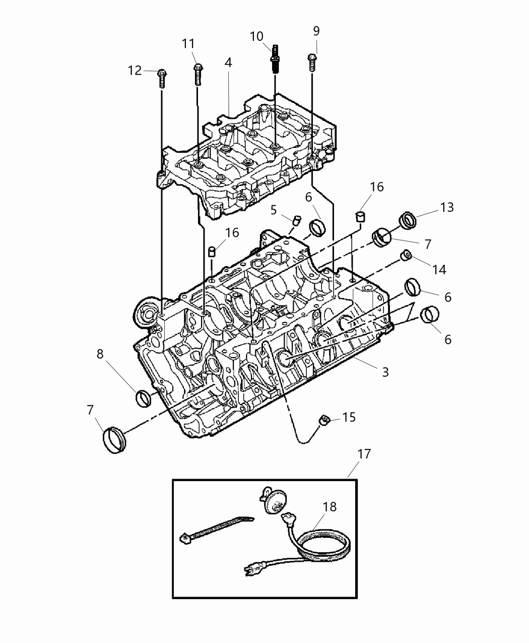Mopar 5103475AA Block Short