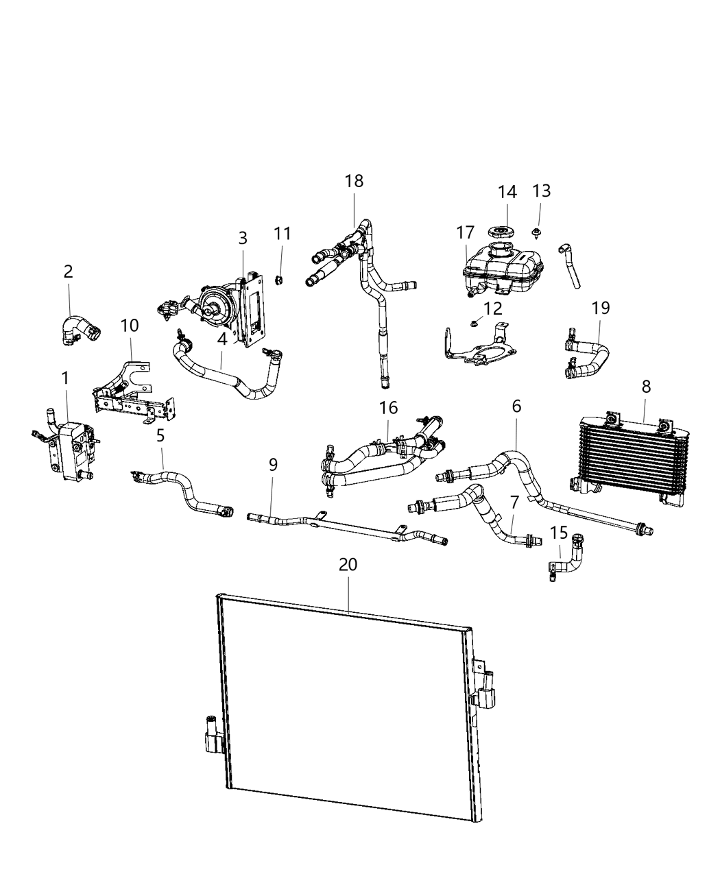 Mopar 68318316AC Hose Coolant