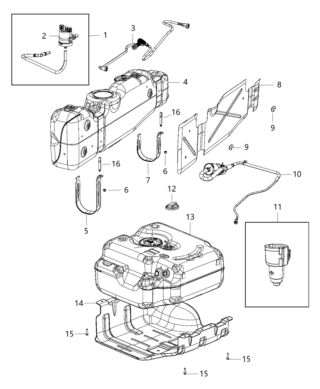Mopar 68204567AA Tube Fuel Vapor