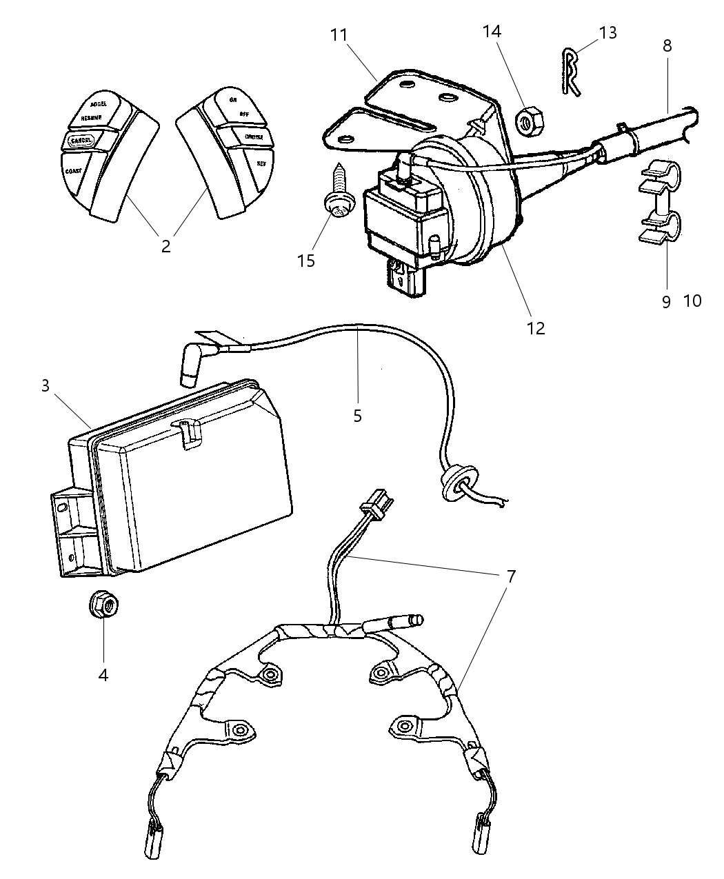 Mopar 82207488 Control Package Speed Control