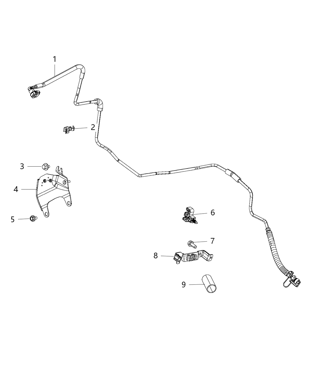 Mopar 68227864AA Bracket Fuel Line