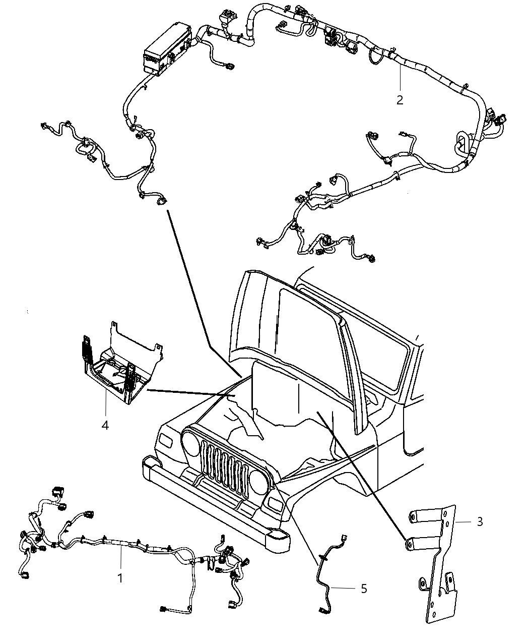 Mopar 68091247AB Wiring Dash