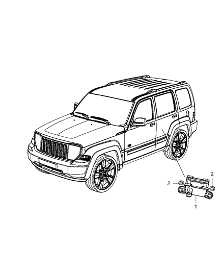 2012 Jeep Liberty Modulator Valve Diagram for 56029433AB