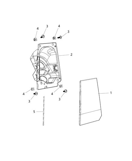 2018 Ram ProMaster 2500 Cowl Vent Panel Nut, Plastic Diagram for 68094751AA