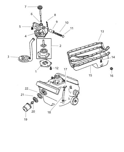 2000 Dodge Durango Engine Oiling Diagram 3 - Thumbnail