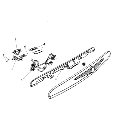 2010 Chrysler Town & Country Camera Screw, Front Diagram for 6104626AA