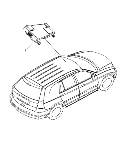 2008 Chrysler Pacifica Module Compass Diagram for 56046034AC