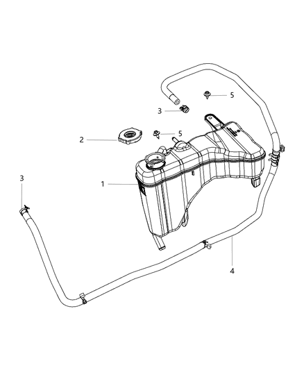 2014 Chrysler 300 Bottle Coolant Recovery Diagram for 52014521AE
