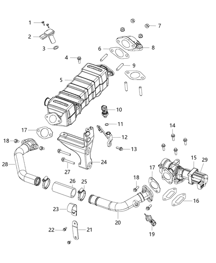 2014 Ram 3500 Cab Chassis EGR System Diagram 2 - Thumbnail