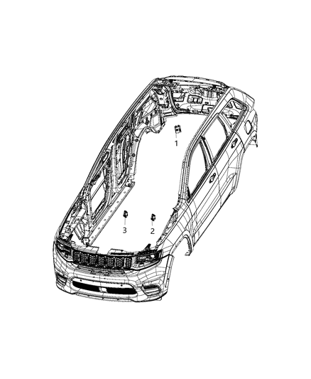2021 Jeep Grand Cherokee Modules, Body Diagram 12 - Thumbnail