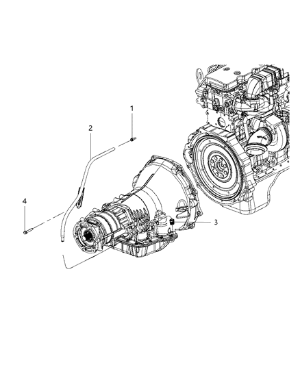 2009 Dodge Ram 3500 Pickup Oil Filler Tube & Related Parts Diagram 1 - Thumbnail
