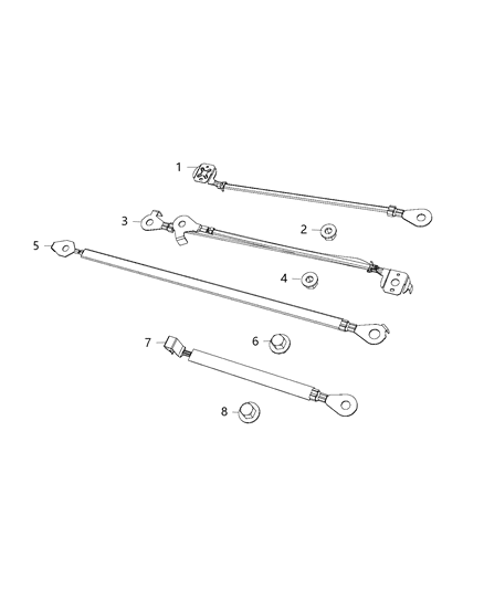 2020 Chrysler Voyager Straps, Ground Diagram 2 - Thumbnail
