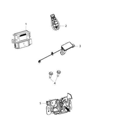2016 Dodge Dart Receiver Diagram for 56046809AJ