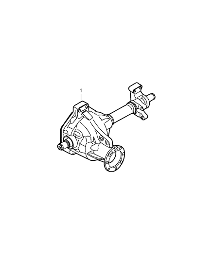 2008 Dodge Dakota Axle Service Front Diagram for 52069680AE