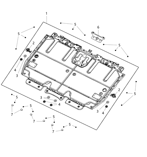 2020 Chrysler Voyager Load Floor, Stow-N-Go Diagram 2 - Thumbnail