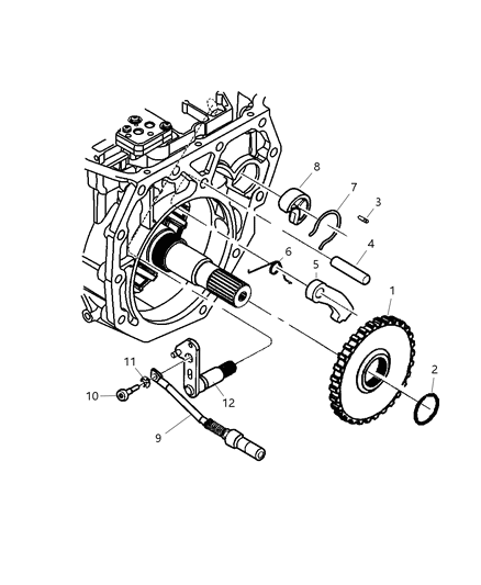 2007 Dodge Ram 3500 Cab Chassis Parking Sprag Diagram 2 - Thumbnail