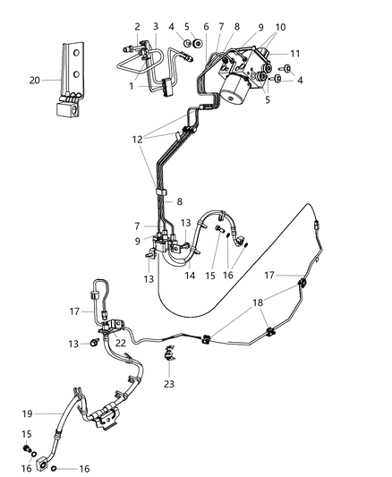 2012 Ram 5500 Control Unit Anti-Lock Brake Diagram for 56038869AG