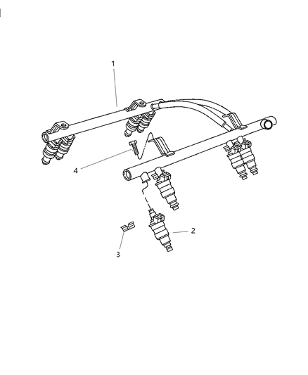 2002 Dodge Ram Wagon Fuel Rail Diagram 1 - Thumbnail