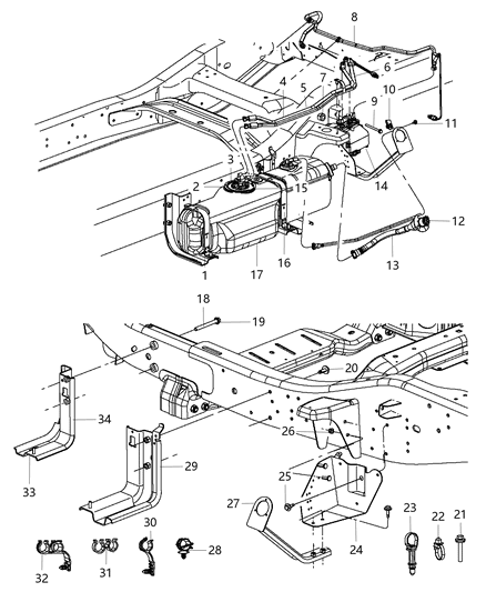 2012 Ram 4500 Door Trim Panel Screw, Front Diagram for 6505628AA