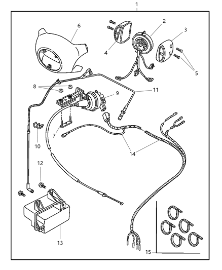 2002 Dodge Neon Speed Control of Mopar Accessories - Component Parts Diagram