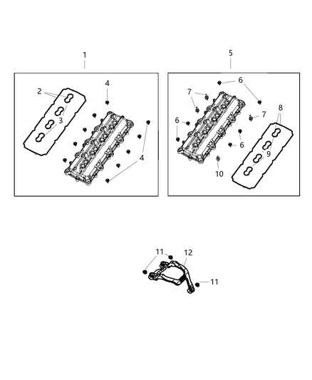2020 Ram 2500 Cylinder Head Covers Diagram 1 - Thumbnail