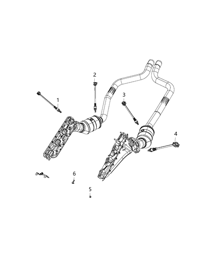 2020 Dodge Challenger Oxygen Sensors Diagram 5 - Thumbnail