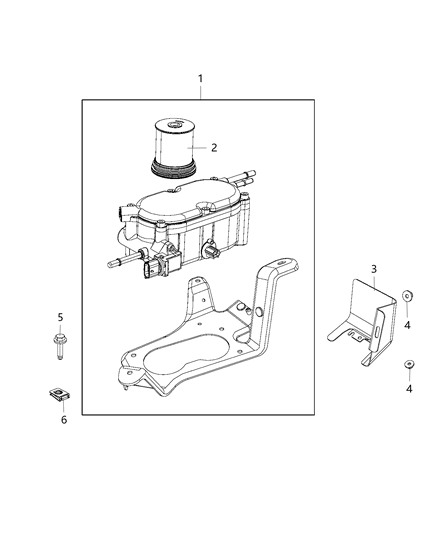 2014 Jeep Grand Cherokee Fuel Filter & Water Separator Diagram